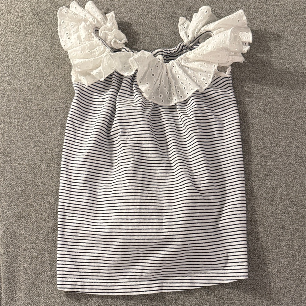 5/$15- Striped Off-Shoulder Top with Ruffle